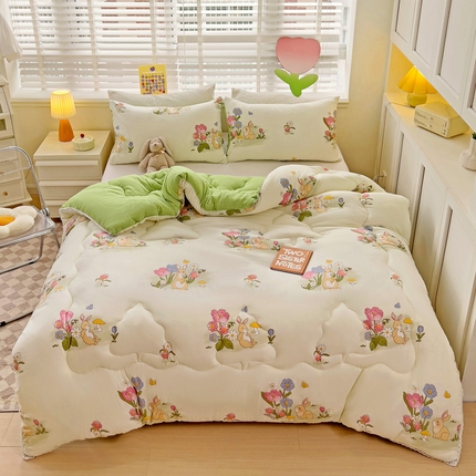 91家纺网 家纺一手货源 找家纺 （总）寐居 2023新款A类水洗棉印花冬被