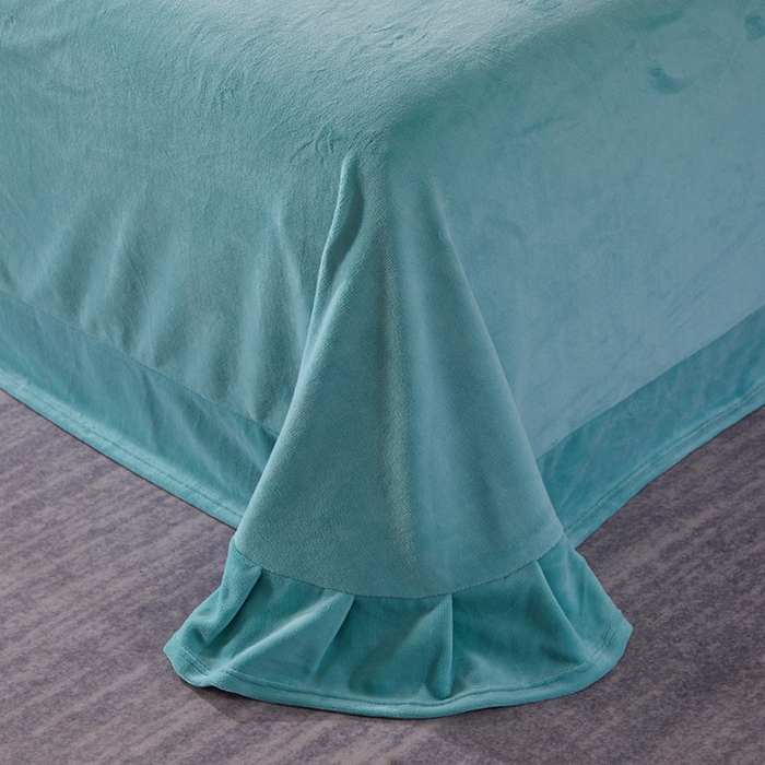 91家纺网 家纺一手货源 找家纺 新款牛奶绒绣花款四件套系列 清仓价！ 绿色