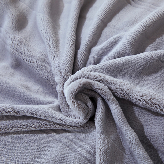 91家纺网 家纺一手货源 找家纺 新款牛奶绒绣花款四件套系列 清仓价！ 灰色