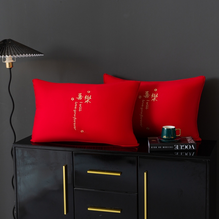 91家纺网 家纺一手货源 找家纺 （总）糖果枕芯 2023新款全棉婚庆枕芯枕头