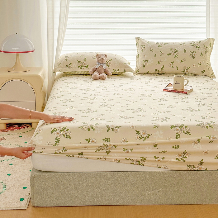 91家纺网 家纺一手货源 找家纺 元元被芯 2023新增全棉13372床笠 婷语花间