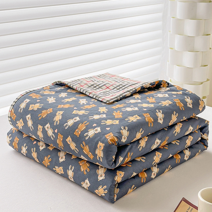 91家纺网 家纺一手货源 找家纺 元元被芯 2023新增13372全棉夏被四件套 熊本