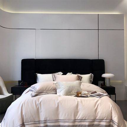 2023 太古汇 新款长绒棉四件套-曼哈顿 曼哈顿-浅粉