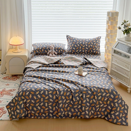 元元被芯 2023新增13372全棉夏被四件套 熊本