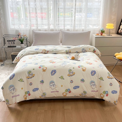 91家纺网 家纺一手货源 找家纺 （总）翎盈家纺 2023新款纯棉全棉喷气印花柔软舒适被套