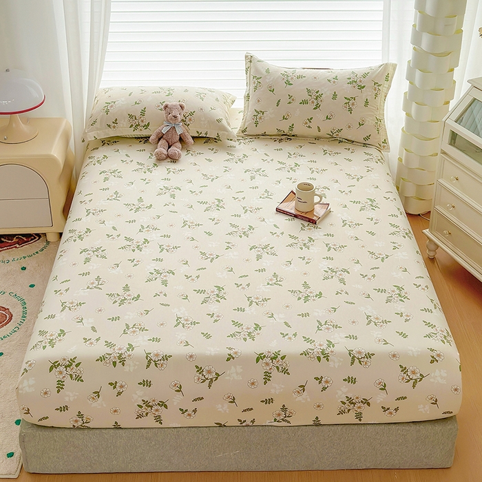 91家纺网 家纺一手货源 找家纺 元元被芯 2023新增全棉13372床笠 婷语花间