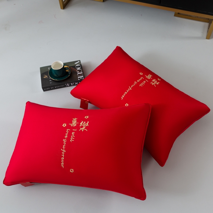 91家纺网 家纺一手货源 找家纺 （总）糖果枕芯 2023新款全棉婚庆枕芯枕头