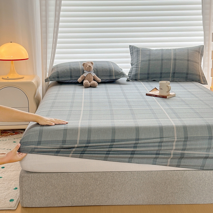 91家纺网 家纺一手货源 找家纺 元元被芯 2023新增全棉13372床笠 北欧格