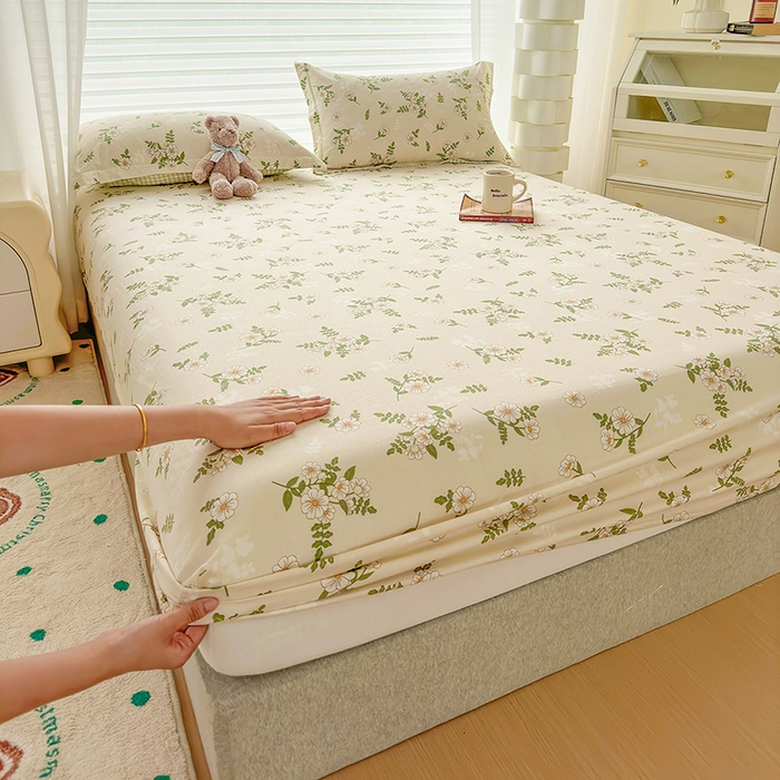 91家纺网 家纺一手货源 找家纺 元元被芯 2023新增全棉13372床笠 婷语花间