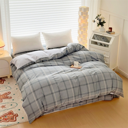 元元被芯 2023新增全棉13372夹棉被套单件 北欧格