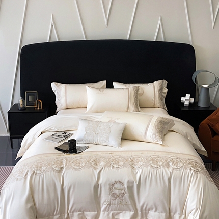 91家纺网 家纺一手货源 找家纺 （总）馨蕊 2023新款珍妮系列100支全棉四件套