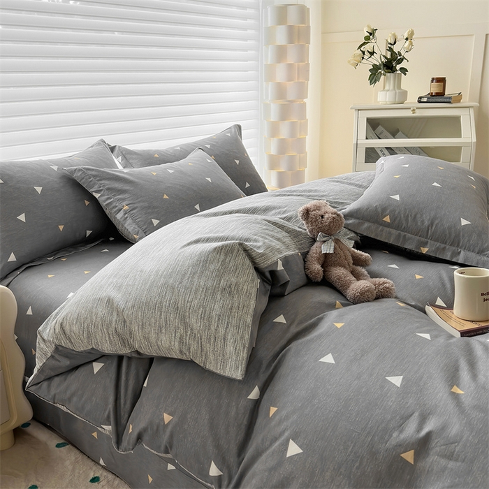 91家纺网 家纺一手货源 找家纺 元元被芯 2023新增全棉13372夹棉被套四件套 星光