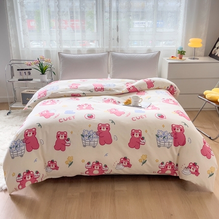 91家纺网 家纺一手货源 找家纺 （总）翎盈家纺 2023新款纯棉全棉喷气印花柔软舒适被套