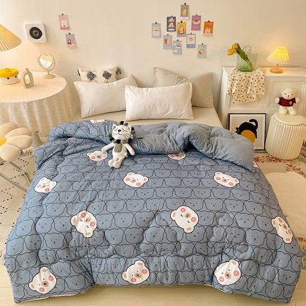 寐居 2023新款A类水洗棉印花冬被 熊宝宝