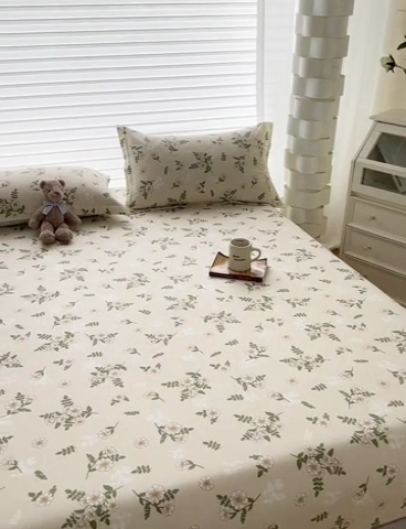 91家纺网 家纺一手货源 找家纺 元元被芯 2023新增全棉13372床笠 婷语花间