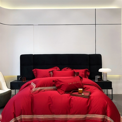 91家纺网 家纺一手货源 找家纺 （总）2023 太古汇 新款长绒棉四件套-曼哈顿