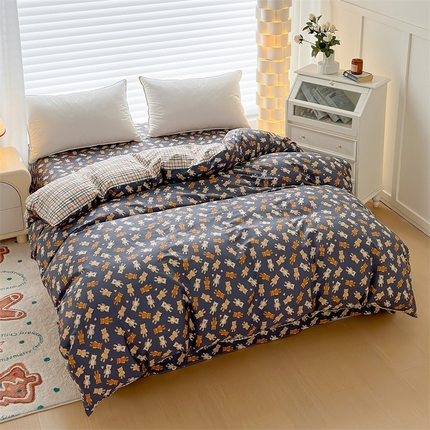 元元被芯 2023新增全棉13372夹棉被套单件 熊本