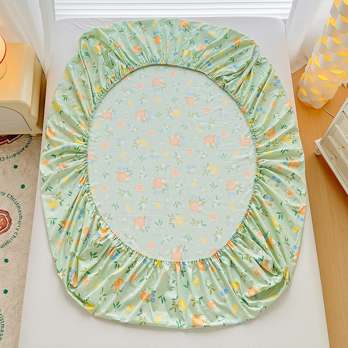 91家纺网 家纺一手货源 找家纺 元元被芯 2023新增全棉13372床笠 水果达人