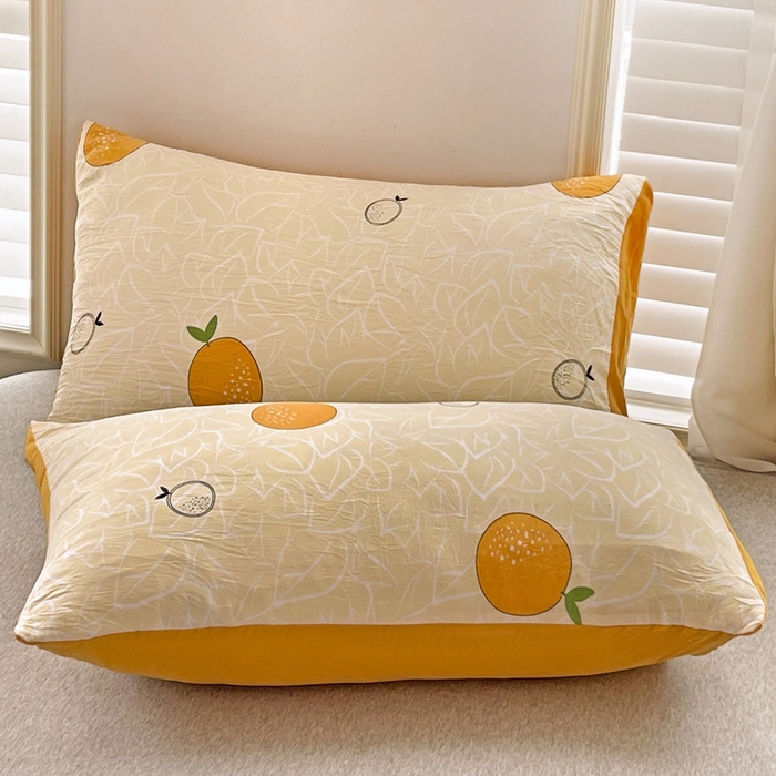 91家纺网 家纺一手货源 找家纺 寐居 2023新款A类水洗棉印花冬被 橘子很萌