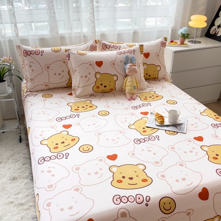 91家纺网 家纺一手货源 找家纺 （总）翎盈家纺 2023新款纯棉床单喷气印花柔软舒适全棉床单