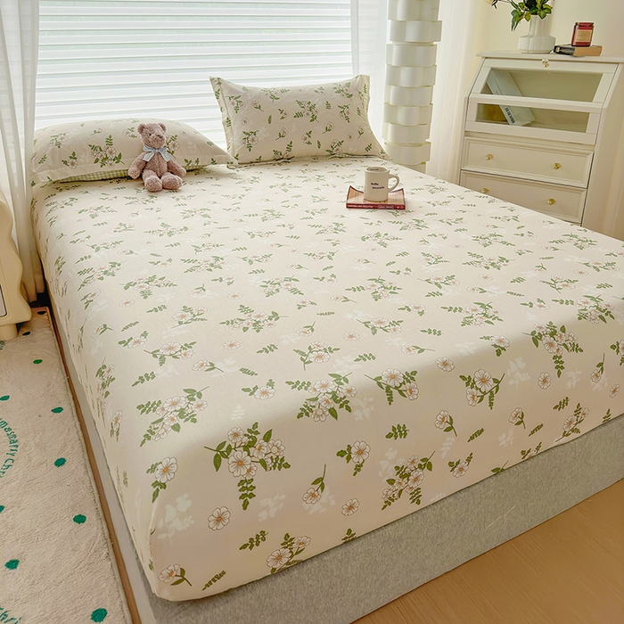 91家纺网 家纺一手货源 找家纺 元元被芯 2023新增全棉13372床笠 婷语花间