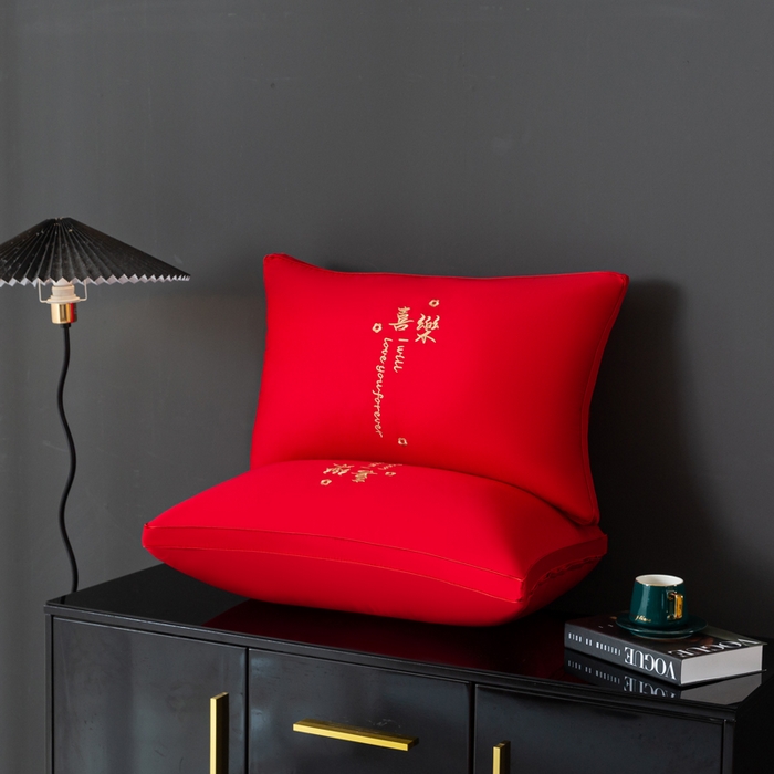 91家纺网 家纺一手货源 找家纺 （总）糖果枕芯 2023新款全棉婚庆枕芯枕头