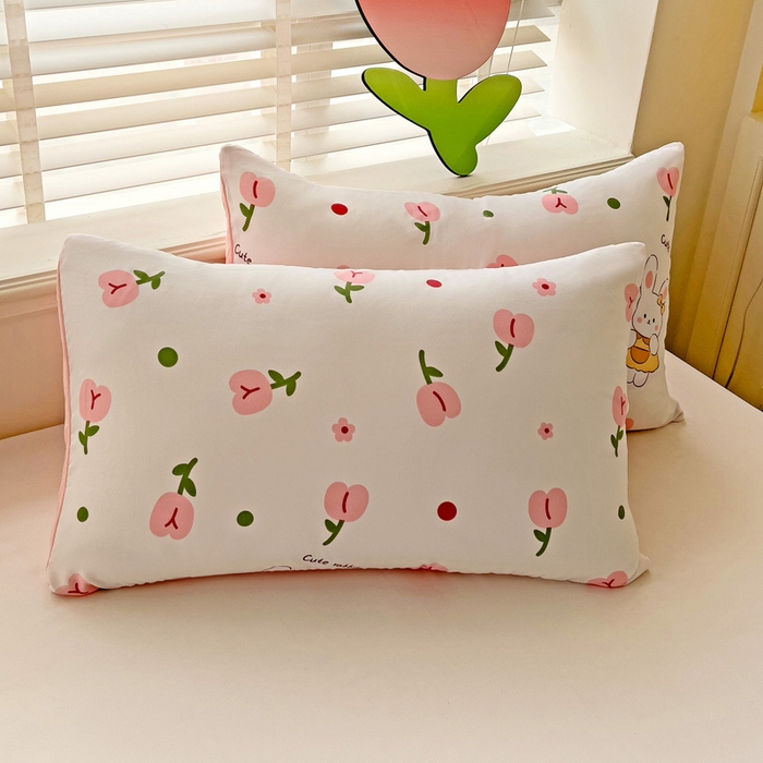 91家纺网 家纺一手货源 找家纺 寐居 2023新款A类水洗棉印花冬被 花蜜兔