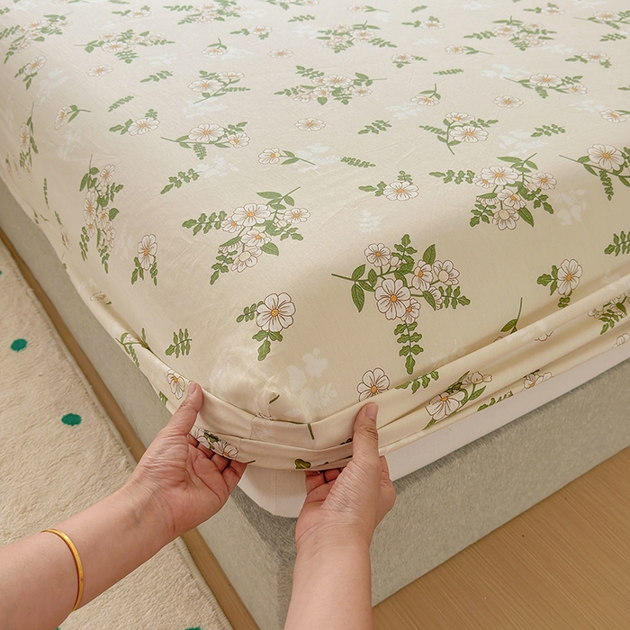 91家纺网 家纺一手货源 找家纺 元元被芯 2023新增全棉13372床笠 婷语花间