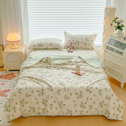 元元被芯 2023新增13372全棉夏被四件套 婷语花间