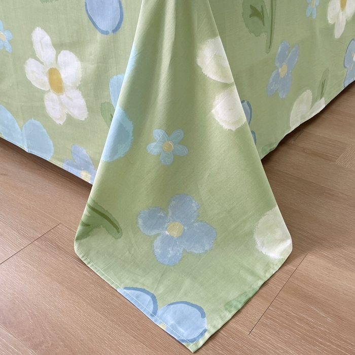 91家纺网 家纺一手货源 找家纺 翎盈家纺 2023新款纯棉全棉喷气印花柔软舒适床单 雅秀