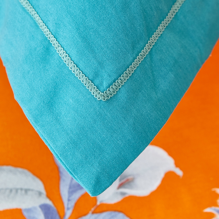 91家纺网 家纺一手货源 找家纺 雲归梦 2023年新款加厚全棉生态磨毛大版四件套美悦东方 蓝