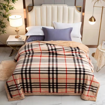 91家纺网 家纺一手货源 找家纺 （总）尚品绵羊毛毯 2025新款仿裘皮皮草貂皮毛毯轻奢高端婚庆加厚双层拉舍尔毛毯