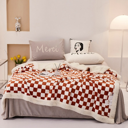 91家纺网 家纺一手货源 找家纺 （总）肖恩 2025新款羊羔绒印花毛毯毯子系列