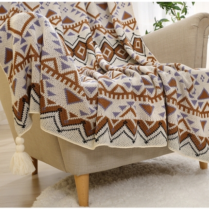 91家纺网 家纺一手货源 找家纺 (总) 肖恩 2025新款九宫格鹿毛绒针织毯毛毯