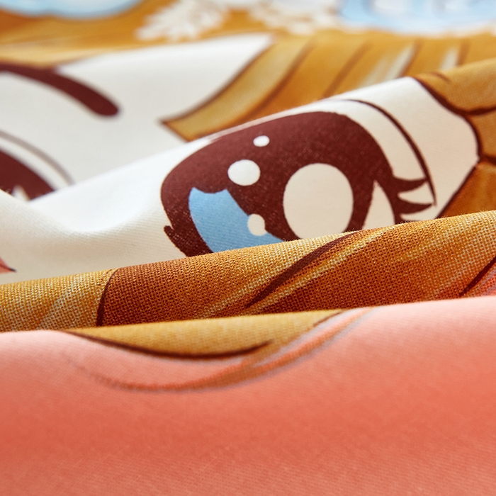 91家纺网 家纺一手货源 找家纺 雲归梦 2023年新款加厚全棉生态磨毛大版四件套小仙女 粉