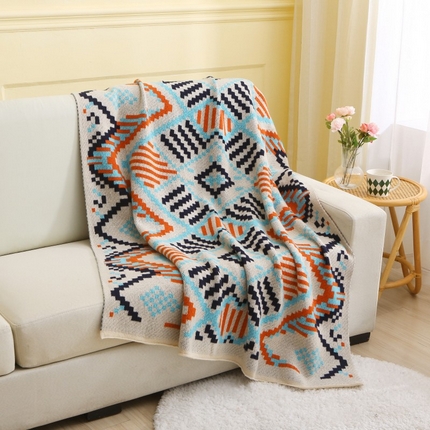 91家纺网 家纺一手货源 找家纺 (总) 肖恩 2025新款九宫格鹿毛绒针织毯毛毯