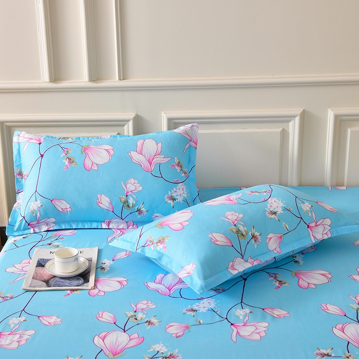 91家纺网 家纺一手货源 找家纺 梵巢家纺 芦荟棉印花床笠 空谷悠香