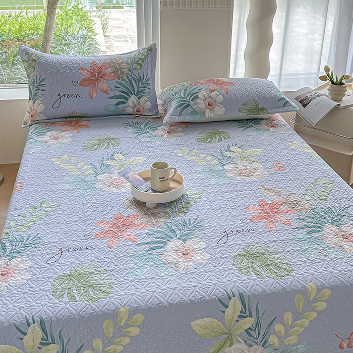 91家纺网 家纺一手货源 找家纺 梦精灵2025新款40支13372印花全棉床盖软凉席夏被纯棉床单枕套四季通用优雅艺术