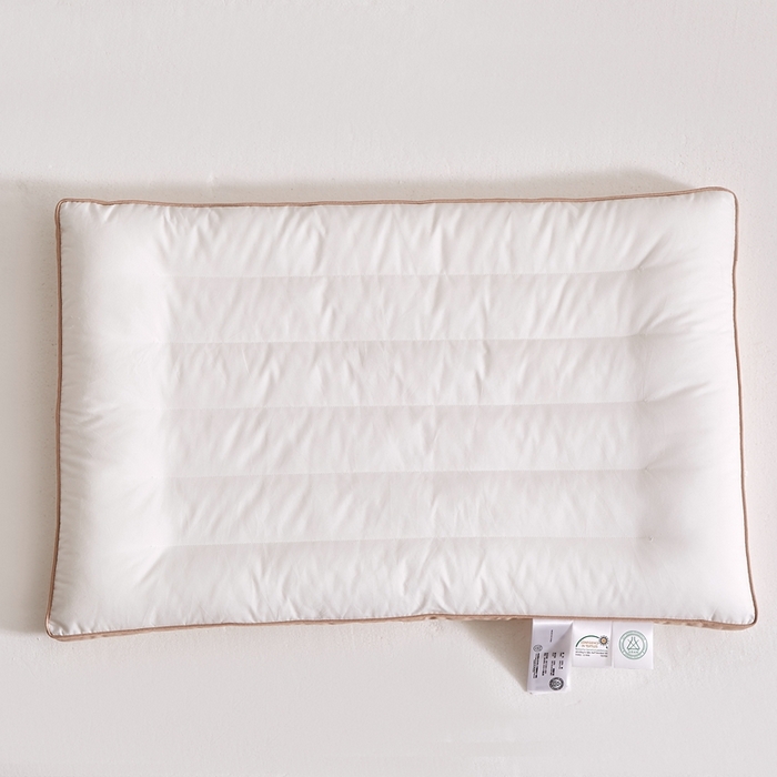 91家纺网 家纺一手货源 找家纺 唯爱品  2026新款A类棉无荧光零压超薄枕 40*60cm/只学生款