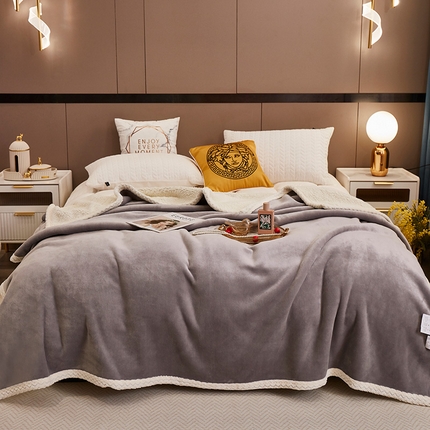 91家纺网 家纺一手货源 找家纺 （总）肖恩 2025新款羊羔绒印花毛毯毯子系列