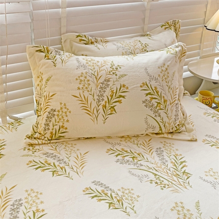 名兮-2023新款高克重牛奶绒枕套 仙草