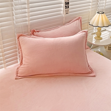 91家纺网 家纺一手货源 找家纺 （总）名兮-2023新款高克重牛奶绒枕套
