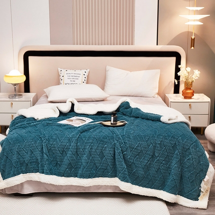 91家纺网 家纺一手货源 找家纺 （总）肖恩 2025新款羊羔绒印花毛毯毯子系列