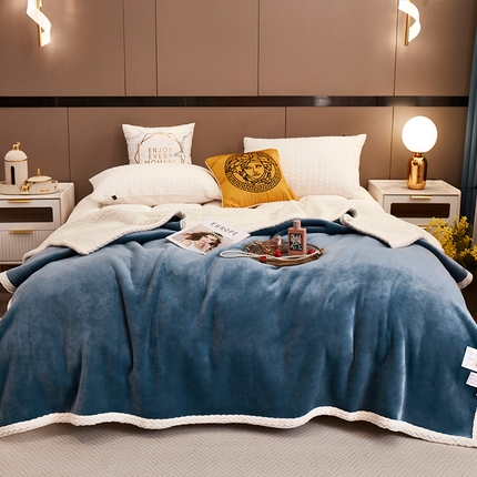 91家纺网 家纺一手货源 找家纺 （总）肖恩 2025新款羊羔绒印花毛毯毯子系列