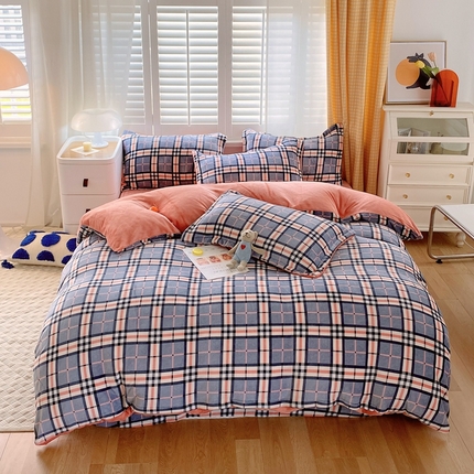 91家纺网 家纺一手货源 找家纺 （总）聚莹家纺 2023新款牛奶绒印花四件套