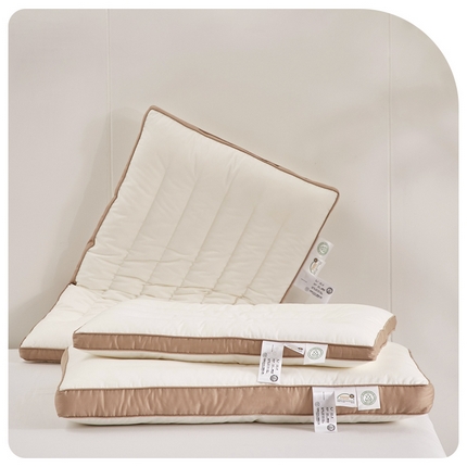 91家纺网 家纺一手货源 找家纺 唯爱品  2026新款A类棉无荧光零压超薄枕 48*74cm/只成人款