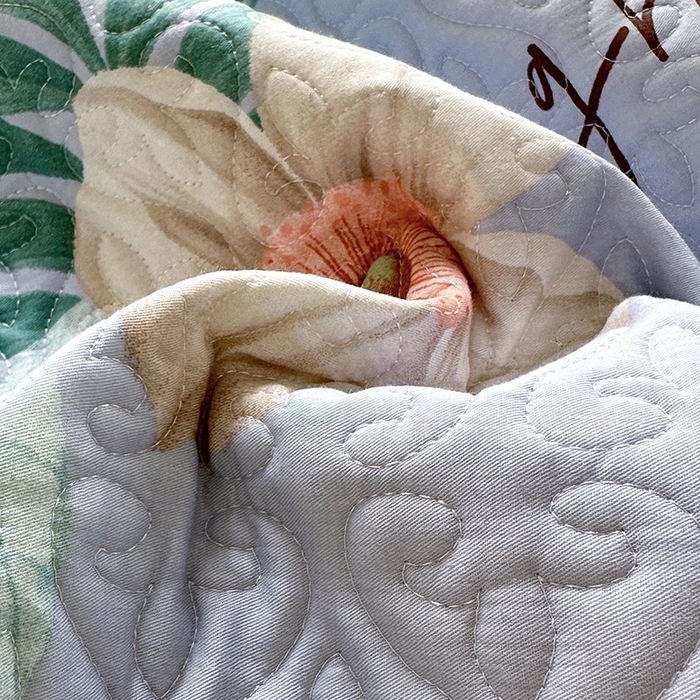 91家纺网 家纺一手货源 找家纺 梦精灵2025新款40支13372印花全棉床盖软凉席夏被纯棉床单枕套四季通用优雅艺术