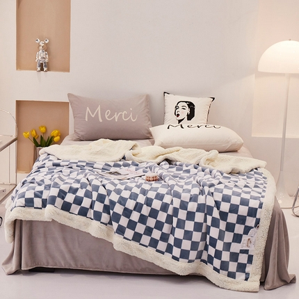 91家纺网 家纺一手货源 找家纺 （总）肖恩 2025新款羊羔绒印花毛毯毯子系列