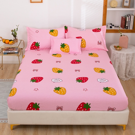 91家纺网 家纺一手货源 找家纺 （总）雨萝家纺 新款全棉印花床笠