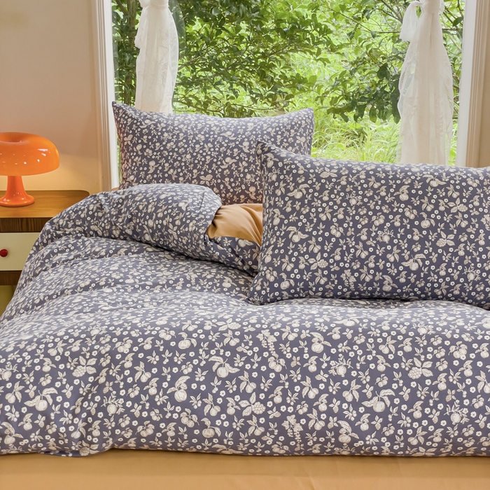 91家纺网 家纺一手货源 找家纺 感遇家纺 2023新款印花系列全棉生态磨毛加厚四件套 尔樱